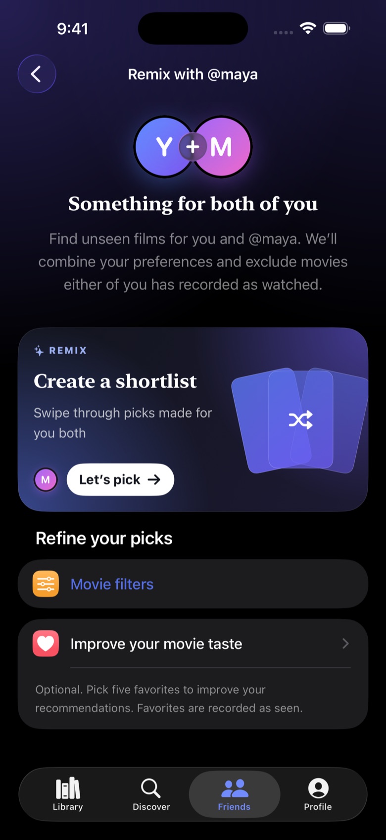 Remix with a friend: something for both of you
